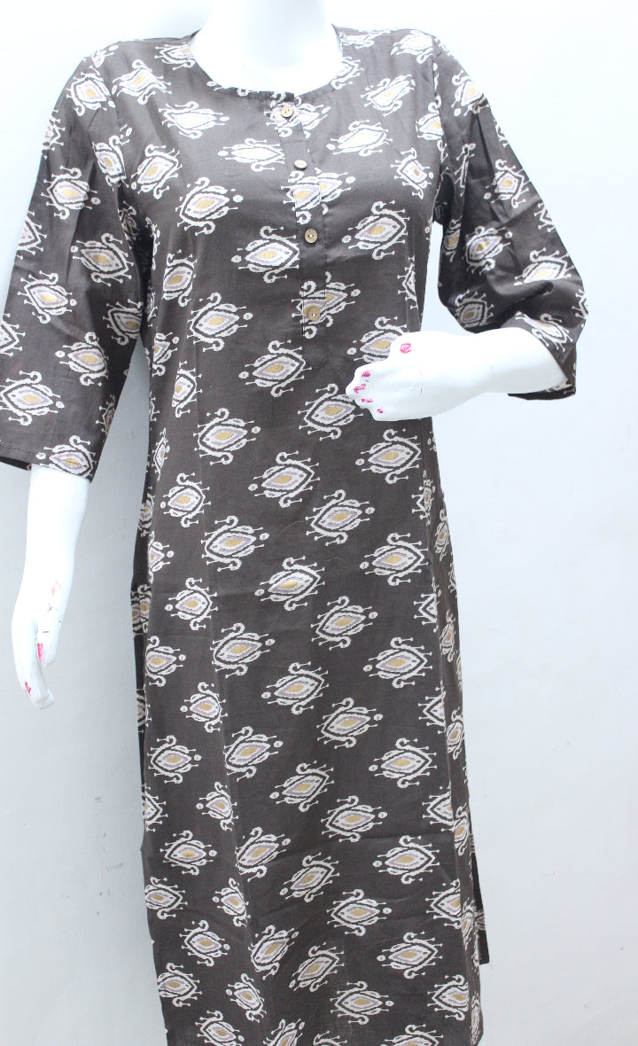 Cotton brown kurti